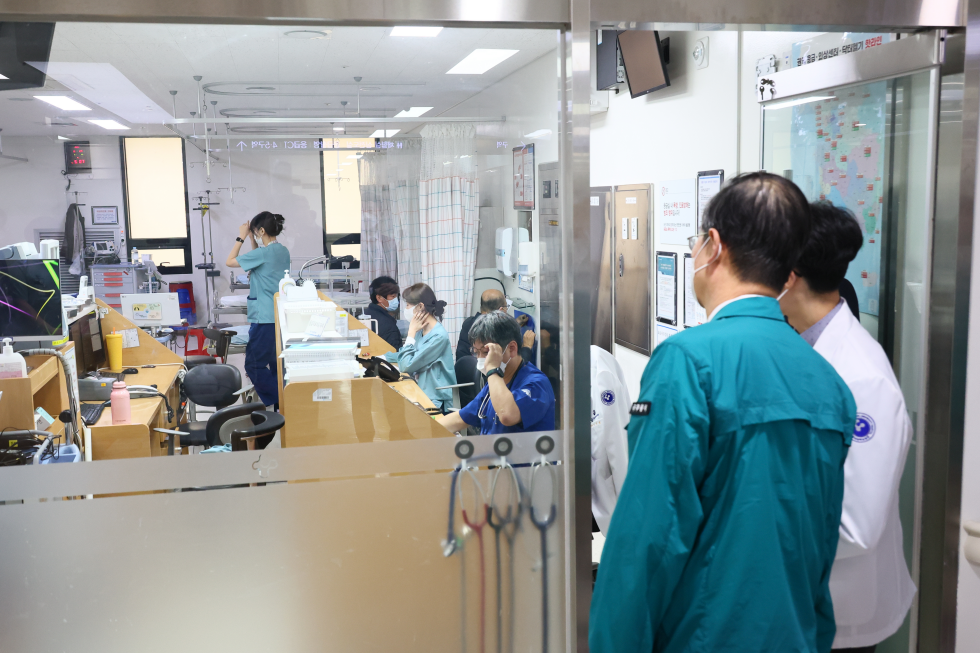 의사 집단행동 대비 응급의료센터 현장 점검