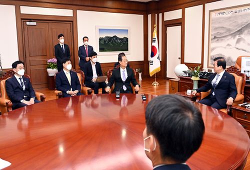 박병석 국회의장 예방 