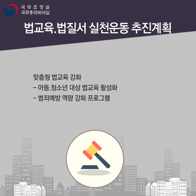 제3회 법질서.안전관계장관회의 - 법교육.법질서 실천운동 추진계획