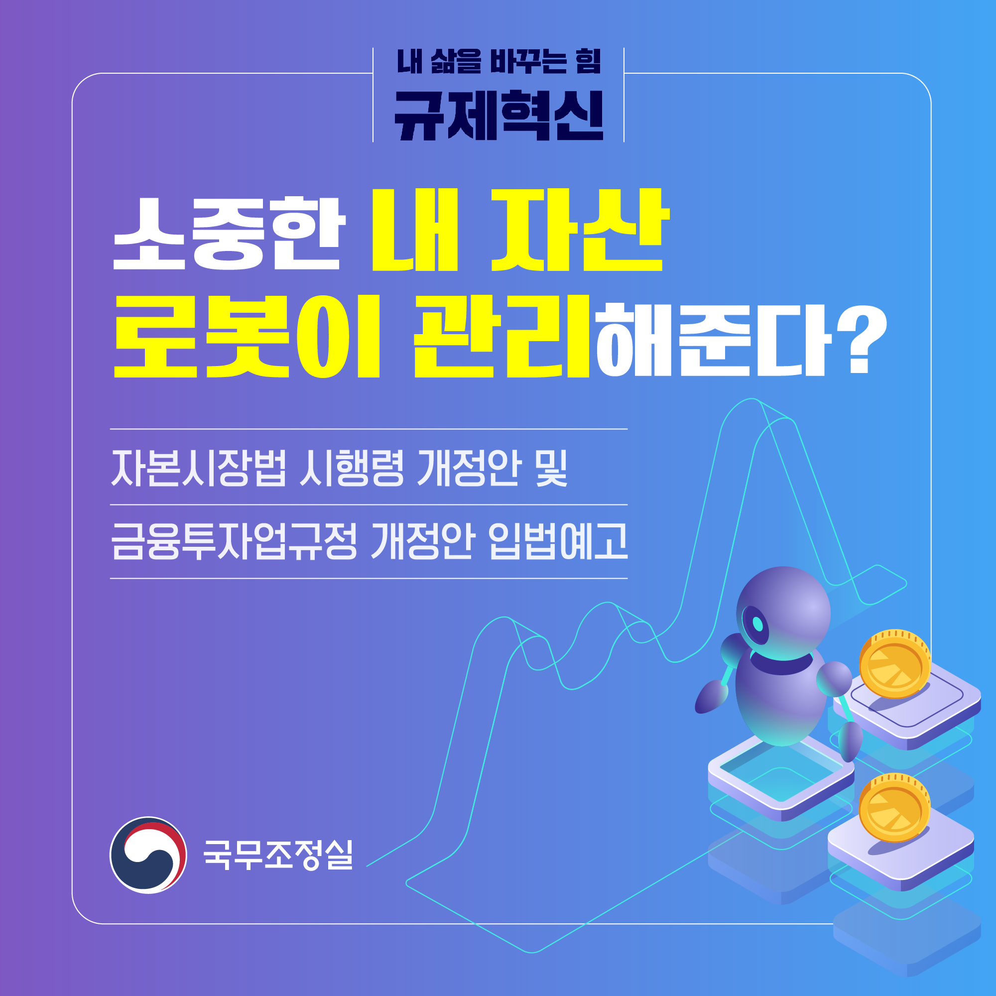 내 삶을 바꾸는 힘 규제혁신, 소중한 내 자산 로봇이 관리해준다?