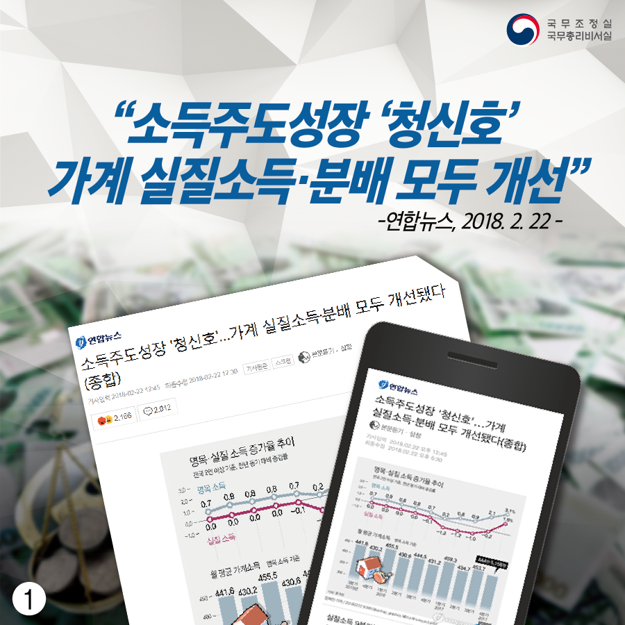 2년 만에 개선된 가계 실질소득·분배, 국민께서 체감하실 수 있도록 더 노력하겠습니다!