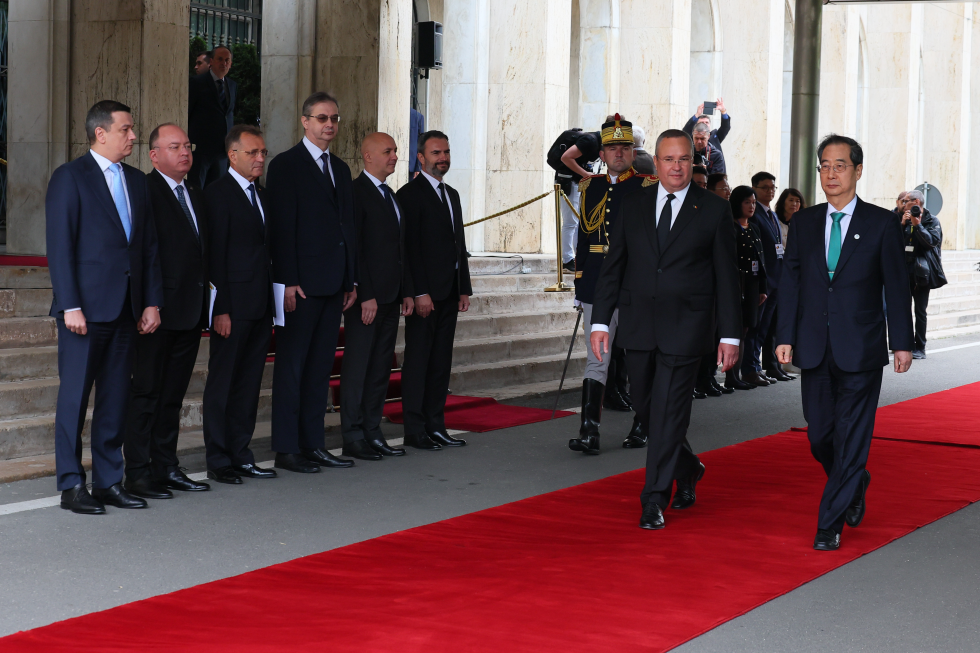 Welcome ceremony in Romania