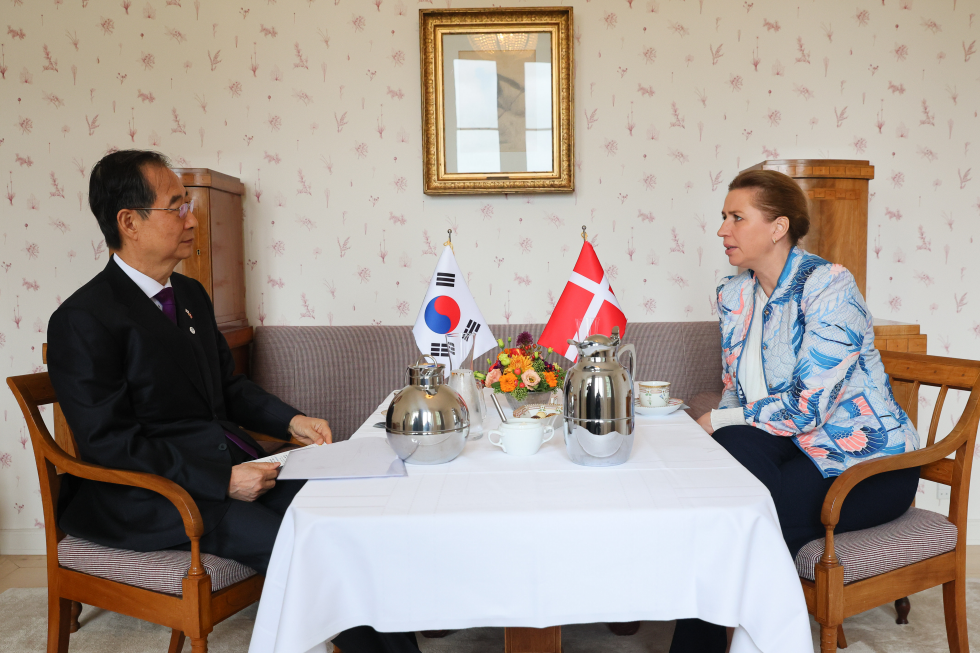 한-덴마크 총리 회담