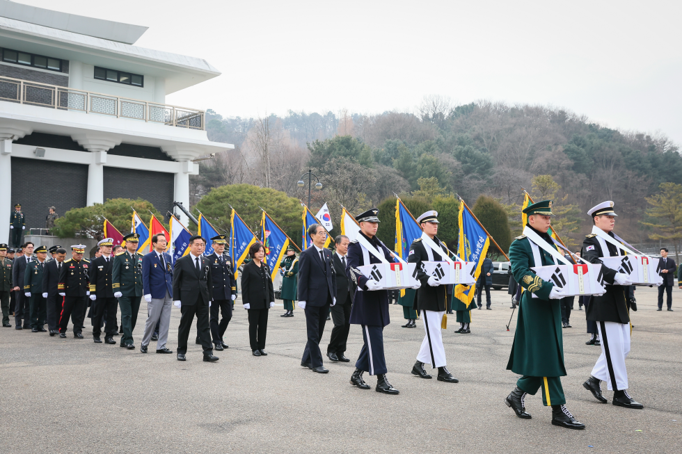 Ceremony for S. Korean soldiers killed in Korean War