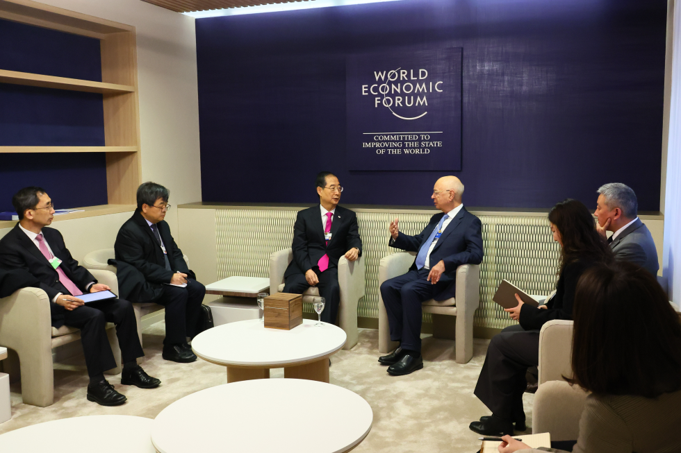 PM meets Chairman of the World Economic Forum Klaus Schwab