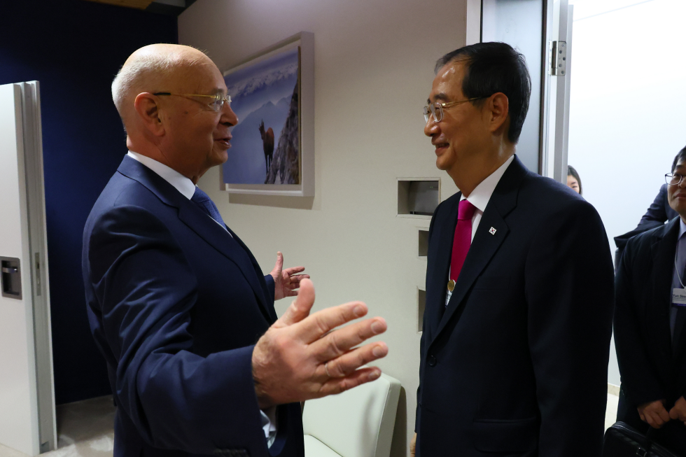 PM meets Chairman of the World Economic Forum Klaus Schwab