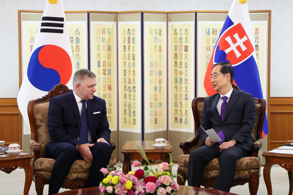  로베르트 피초 슬로바키아 총리 접견