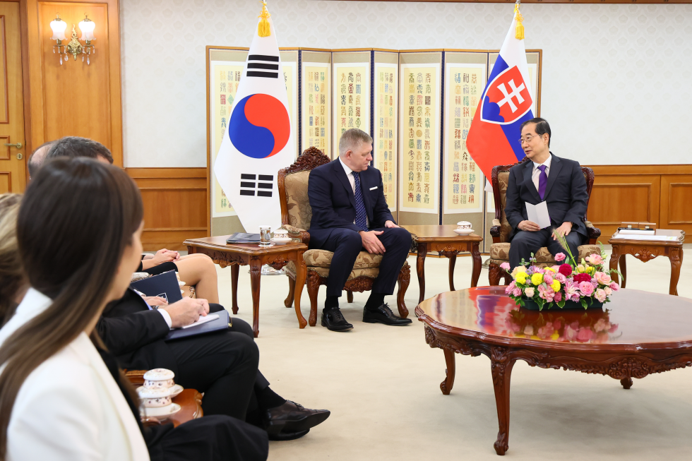  로베르트 피초 슬로바키아 총리 접견