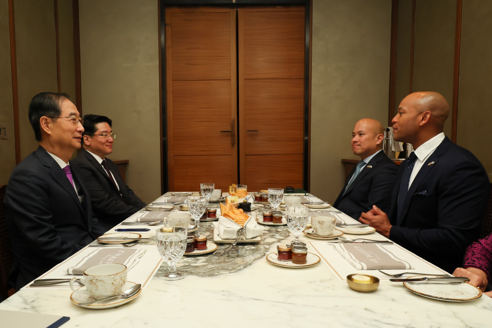 Acting President and PM meets Wes Moore, Governor of Maryland