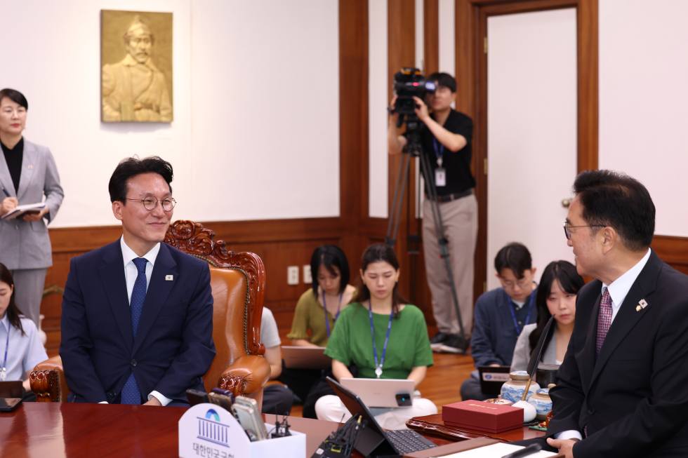 우원식 국회의장 예방
