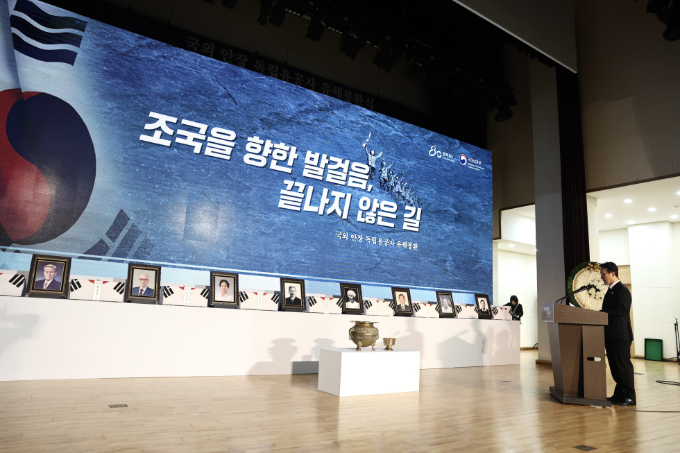 Remains of Korean independence fighter laid to rest