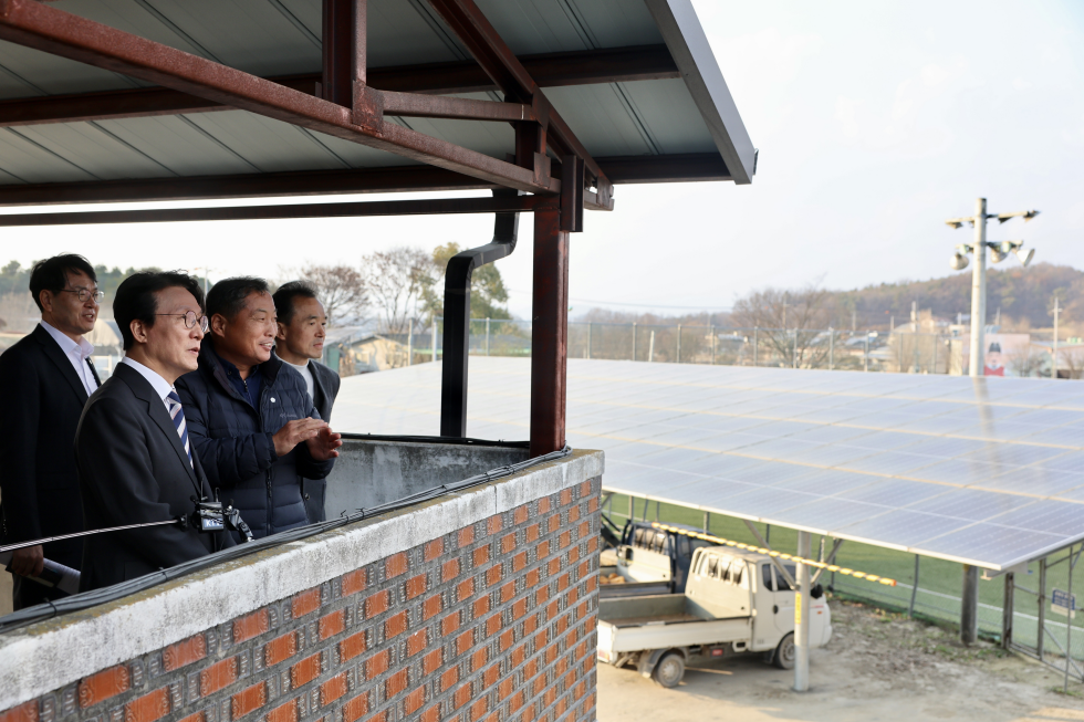 마을 태양광 발전소 방문