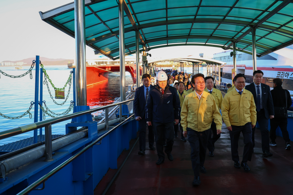 동절기 해양안전사고 예방 현장점검