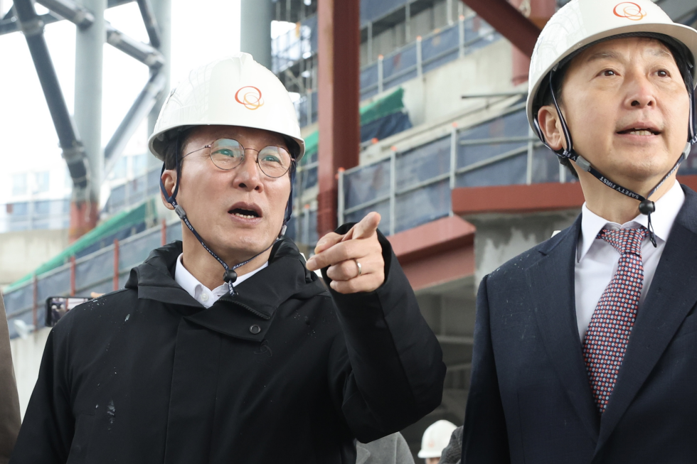 서울 아레나 복합문화시설 건립 현장 방문