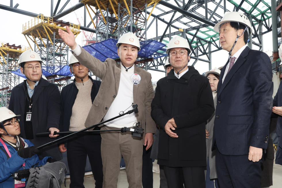 서울 아레나 복합문화시설 건립 현장 방문