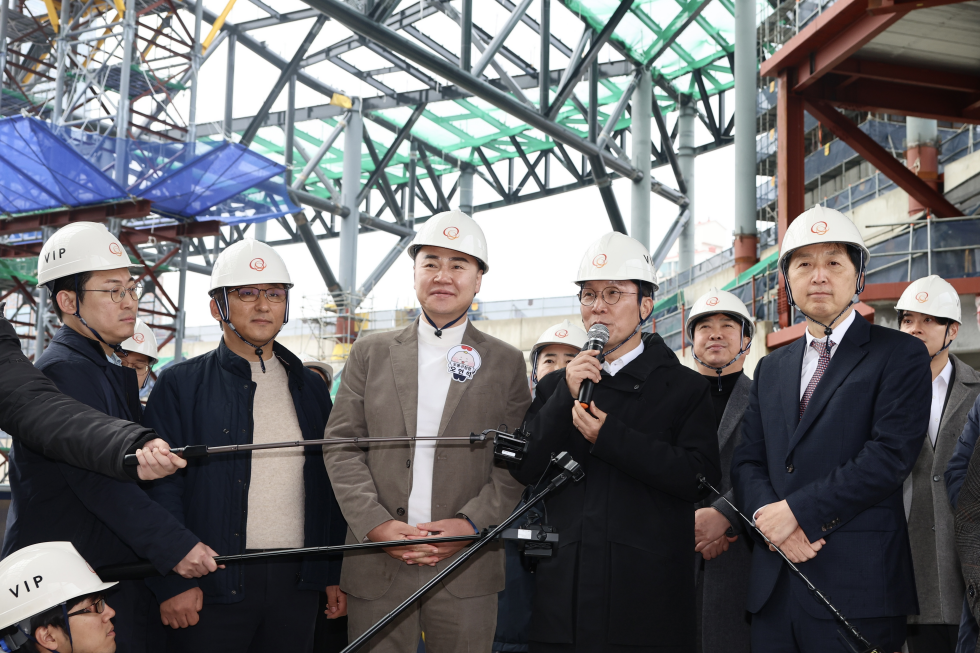 서울 아레나 복합문화시설 건립 현장 방문