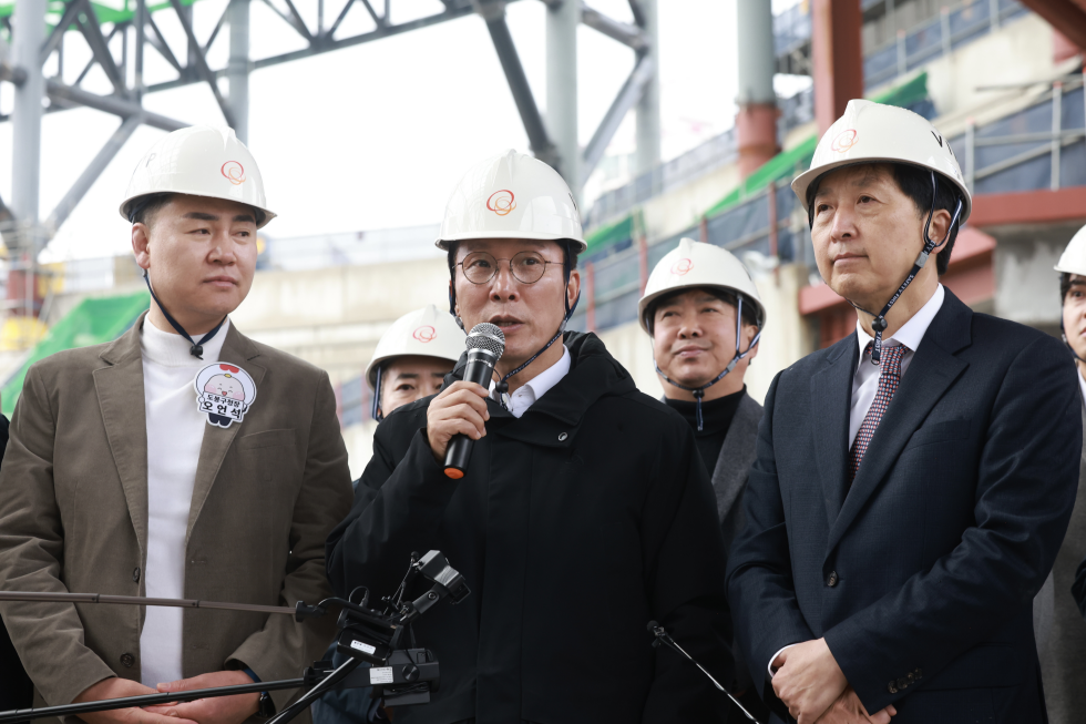 서울 아레나 복합문화시설 건립 현장 방문