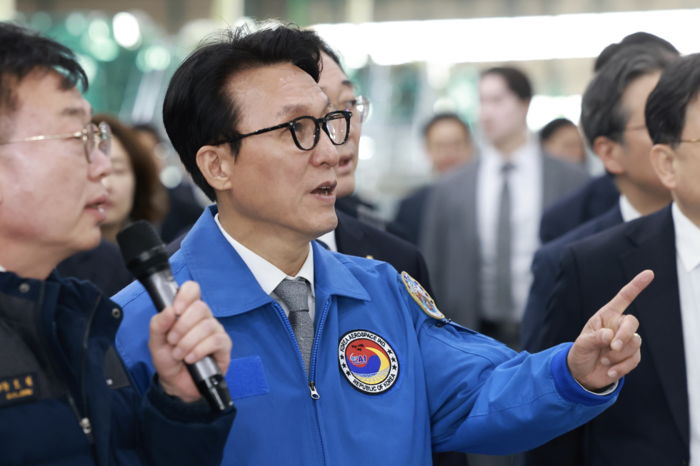 한국항공우주산업(KAI), 항공기 생산라인 시찰