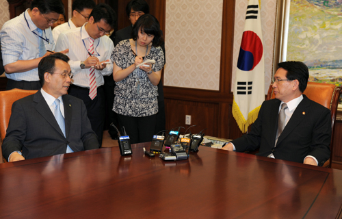 김형오 국회의장 예방
