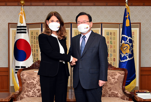 마르타 라미레스 콜롬비아 부통령 접견