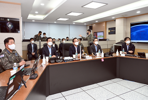 계룡대 지휘통제실 순시