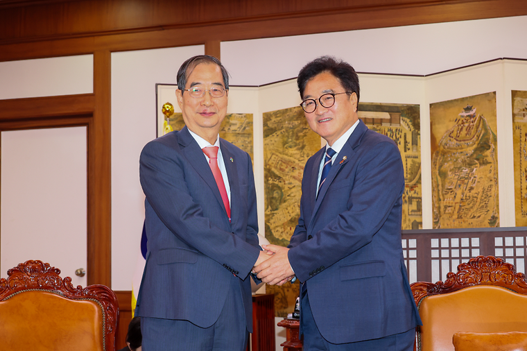 우원식 국회의장 예방