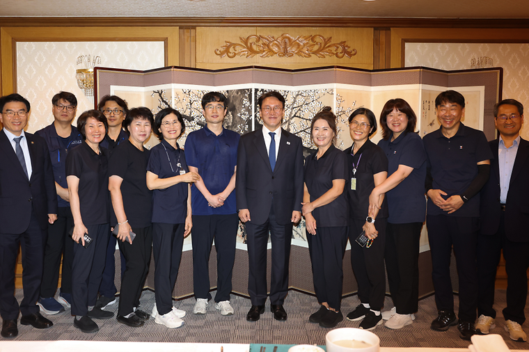 정부청사 환경실무원 격려 오찬