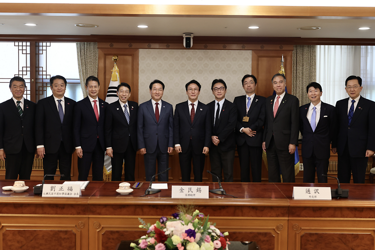 한·일시장지사회의 일본 대표단 접견