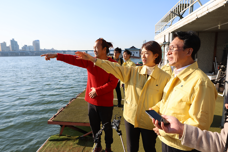 한강뚝섬 선착장 안전점검