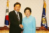 하토야마 일본 민주당 간사장 접견