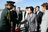 내외분 프랑스 파리 샤를드골 공항 도착 환영행사