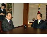 한승수총리 김대중 前 대통령 예방