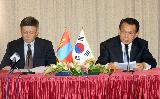 한승수총리 한-몽골 공동기자회견