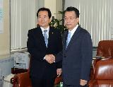 정세균 민주당대표 방문