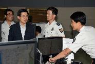 황교안 총리, 서울지방경찰청 방문