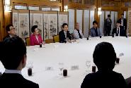 광복 70주년 기념사업관계자 격려 오찬간담회 주재