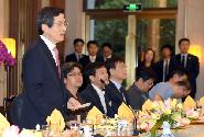 베이징 주재 특파원 조찬간담회 주재