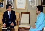 Prime minister visits ex-first lady