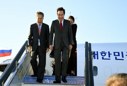 러시아 블라디보스톡 국제공항 도착 환영 인사