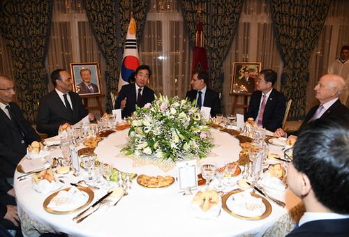 모하메드 6세 국왕 명의 모로코 정부수반 주최 공식만찬