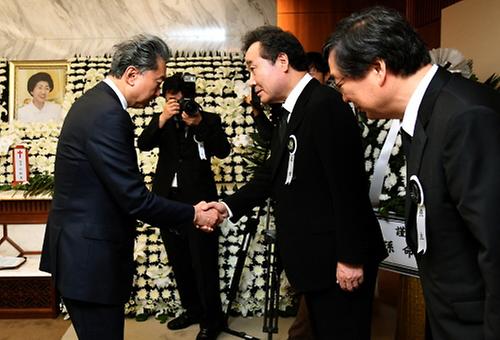  故 이희호 여사 빈소 조문한 하토야마 전 일본 총리 접견