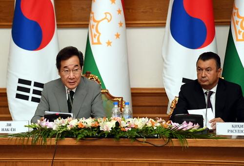 한-타지키스탄 공동언론발표