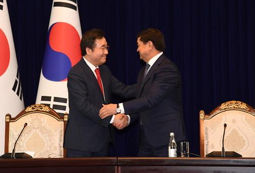 한-키르기스스탄 협정서명식 및 공동언론발표