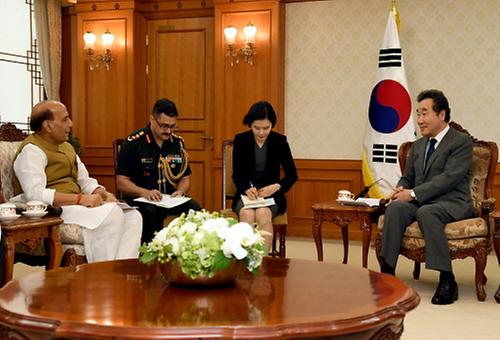 PM meets India's Defence Minister Rajnath Singh