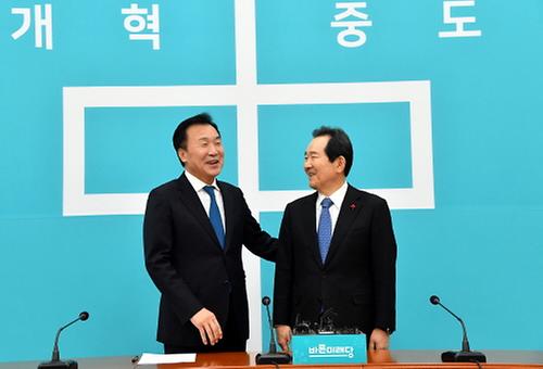 손학규 바른미래당 대표 예방